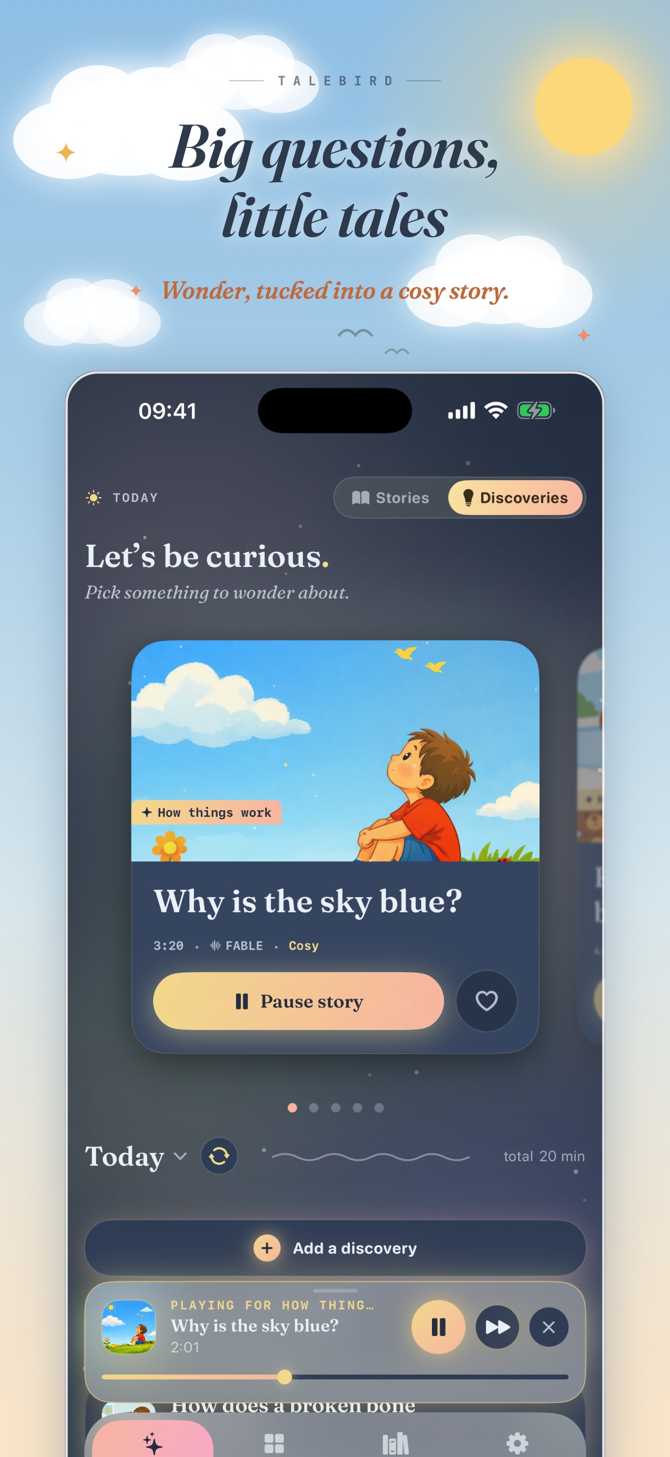 A TaleBird discovery about why the sky is blue playing in the app
